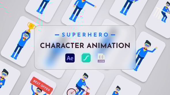 Videohive Superhero Character Animation