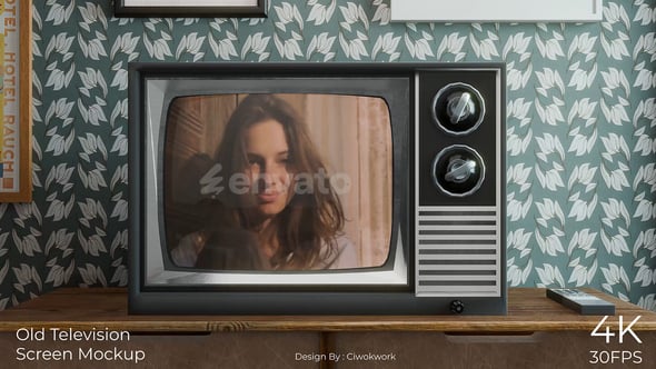 Videohive Old Television Screen Mockup