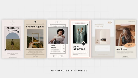 Videohive Minimalistic Stories 59621835