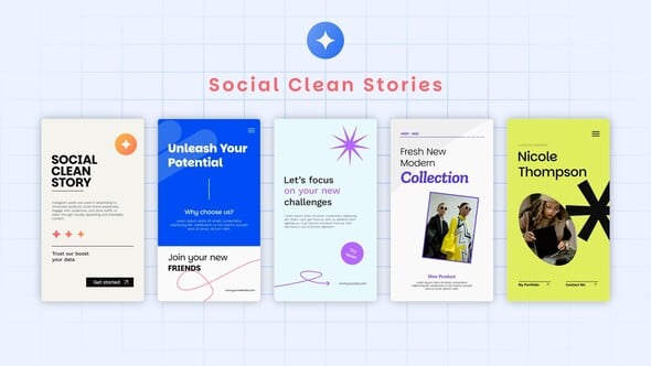 Videohive Social Clean Stories