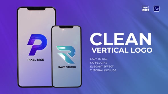 Videohive Clean Vertical Logo