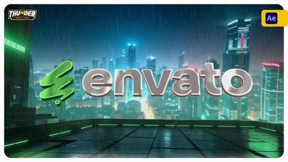 Videohive Neon City Logo Reveal 59258879