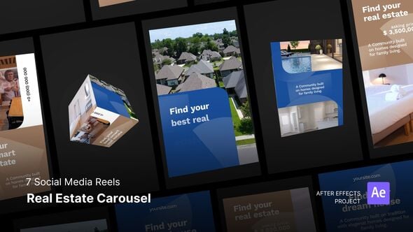 Videohive Reels – Real Estate Carousel After Effects Project Files