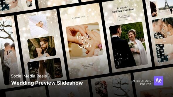 Videohive Reels – Wedding Preview Slideshow After Effects Project Files