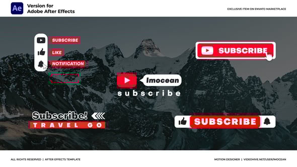 Videohive Subscribe Titles
