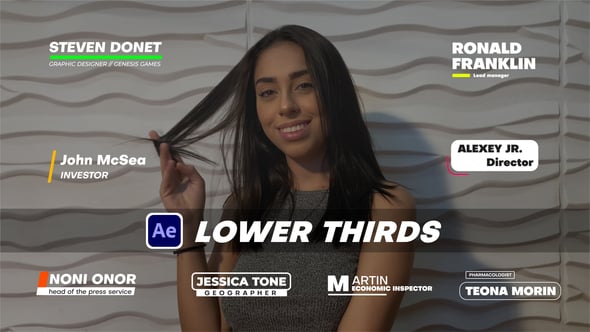 Videohive Lower Thirds Text 59517646
