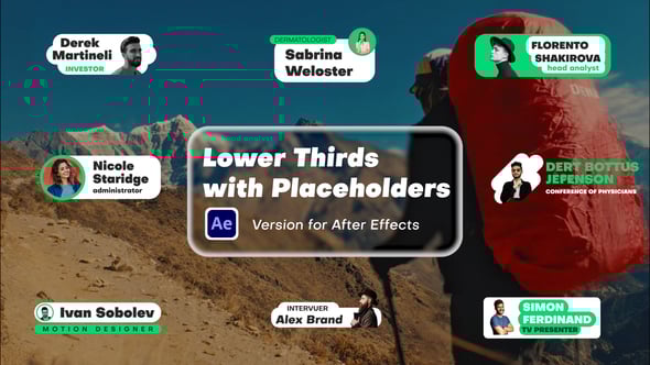 Videohive Lower Thirds with Placeholders