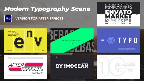 Videohive Modern Typography Scenes