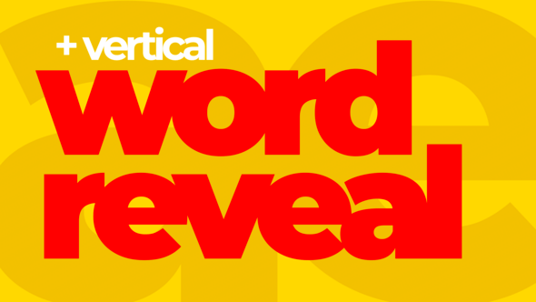 Videohive Word Reveal