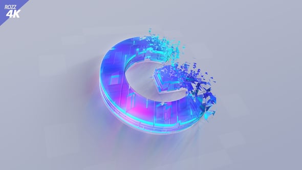 Videohive Digital 3D Wipe Logo