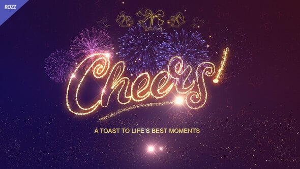 Videohive Cheers Gold line