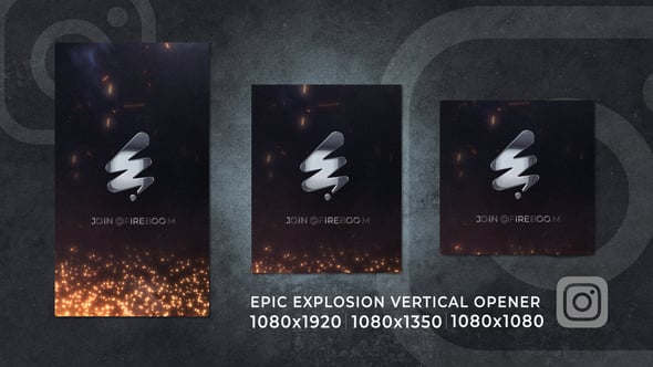 Videohive Epic Explosion | Fire Smoke Logo Story Reels