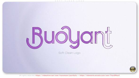 Videohive Soft Wave – Clean Logo Animation