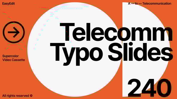 Videohive Telecomm Typo Slides