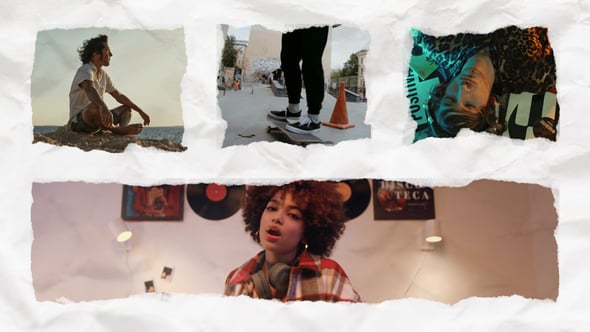 Videohive Paper Split Screen Kit