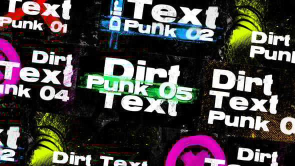 Videohive Dirt Text Transitions