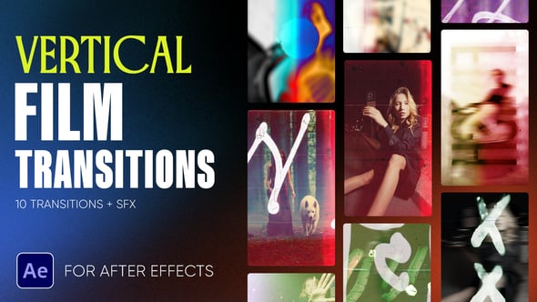 Videohive Vertical Film Transitions