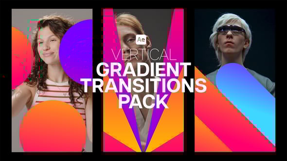 Videohive Vertical Gradient Transitions Pack