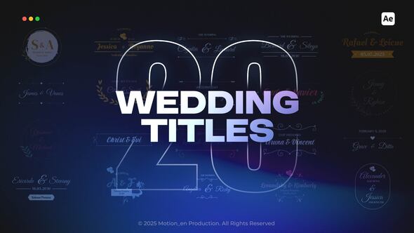 Videohive Wedding Titles 58956799