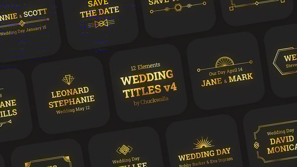 Videohive Wedding Titles v4