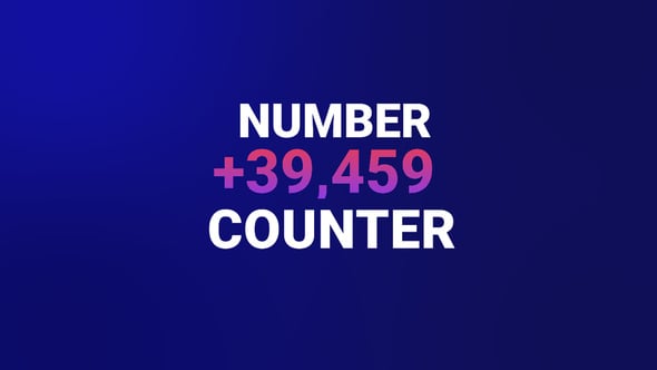 Videohive Number Counter 59498947