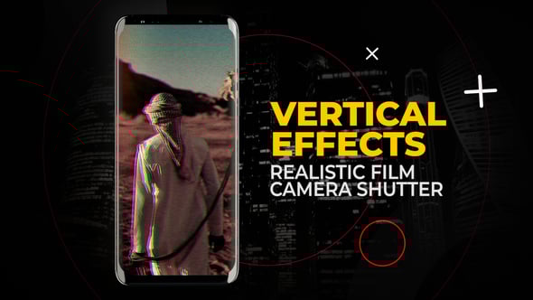 Videohive Vertical Realistic Film Camera Shutter | After Effects
