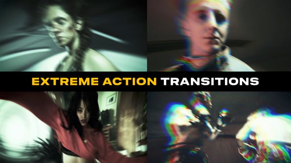Videohive Extreme Action Transitions | After Effects