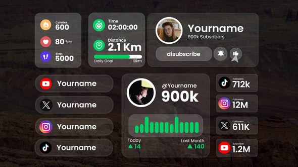 Videohive Social Media Infographics 58987126