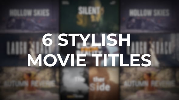Videohive Stylish Movie Titles