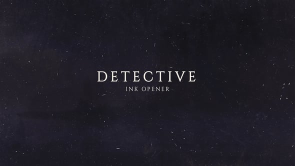 Videohive Detective Ink Opener