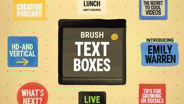 Videohive Brush Text Boxes