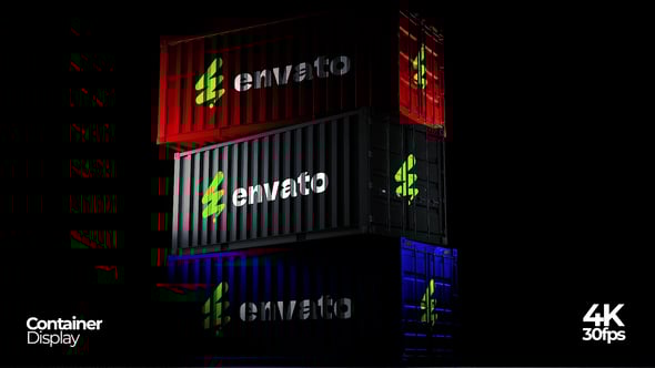 Videohive Cargo Container Display Mockup