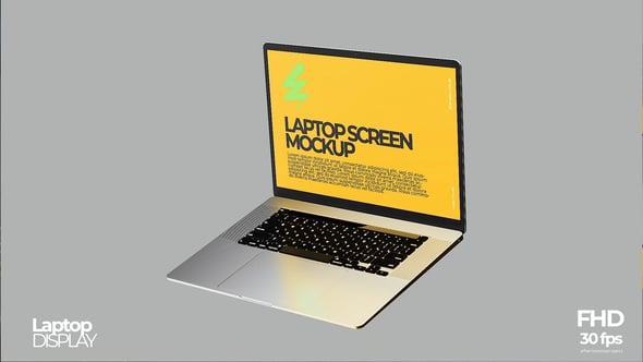 Videohive Laptop Mockup 58987032