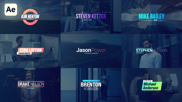 Videohive Animated Lower Thirds 59610130