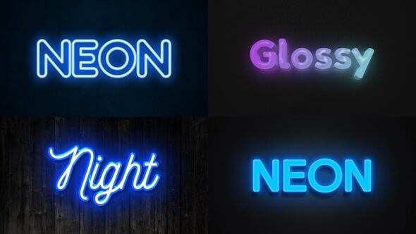 Videohive Text Effect – Neon Style 01
