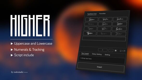 Videohive Animated Typeface – Higher
