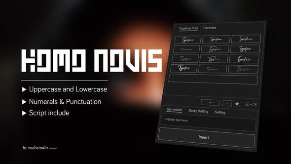 Videohive Animated Typeface – Homo Novis