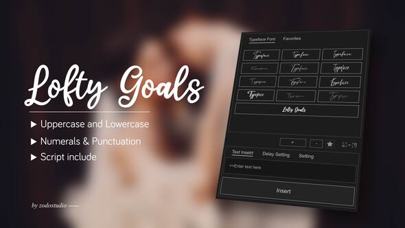 Videohive Animated Typeface – Lofty Goals