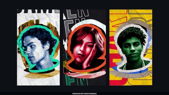 Videohive Paper Collage Art Stories