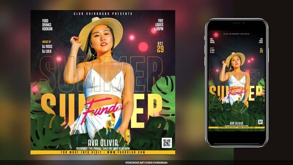 Videohive Night Club Flyer Stories v22