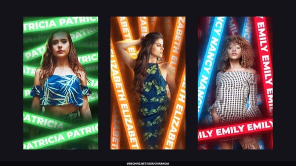 Videohive Neon Type Seamless Stories