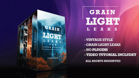 Videohive Grain Film & Light Leaks Transition And Video Effect 59809696