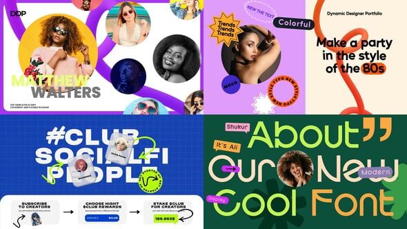 Videohive Creative Typography & Picture Layout Templates – Stylish Design Bundle