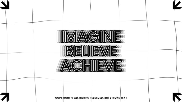 Videohive Big Stroke Text | AE