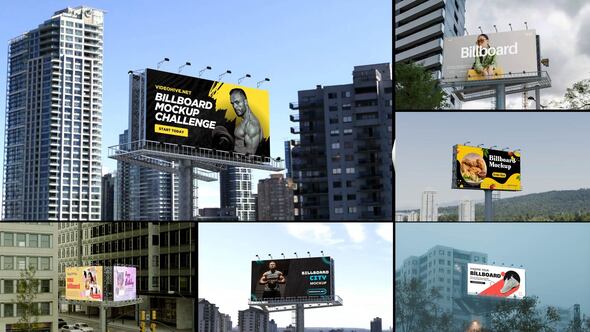 Videohive Realistic 3D Billboard Mockup