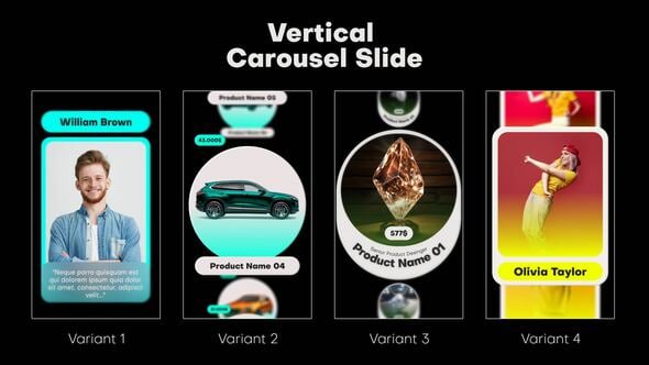 Videohive Vertical Carousel Slide