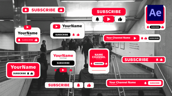 Videohive Youtube Elements /Ae