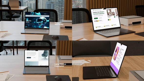 Videohive Laptop Mockup 59732536