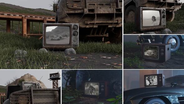 Videohive Old Tv Mockup