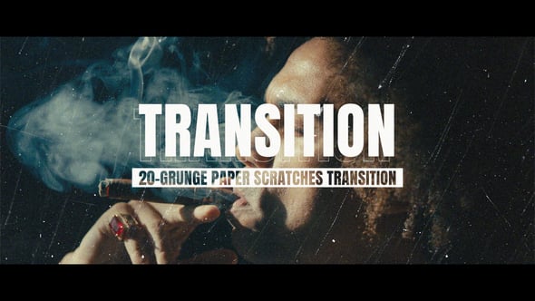 Videohive Grunge Paper Distressed Scratches Transitions